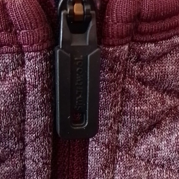 Smart wool diamond peak quilted hoodie heathered purple medium - Picture 6 of 9